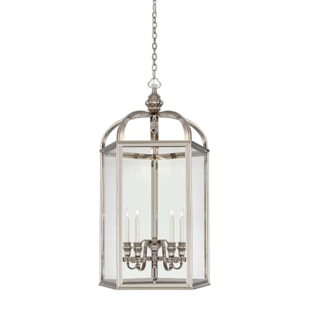 Visual Comfort Falaise 5 Light 30" Wide Taper Candle Pendant Butlers Silver