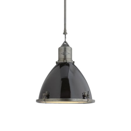 Visual Comfort Fulton 13" Wide Pendant Industrial Steel / Black