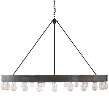 Visual Comfort Roark 24 Light 50" Wide Ring Chandelier Aged Iron