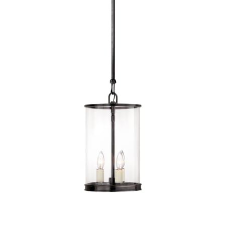 Visual Comfort Modern 3 Light 9" Wide Mini Pendant Bronze
