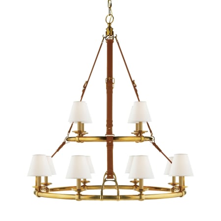 Visual Comfort Westbury 12 Light 43" Wide Chandelier Natural Brass