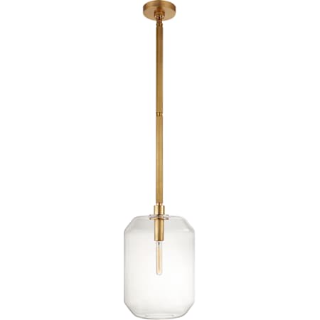 Visual Comfort Barrett 13" Wide Pendant Natural Brass