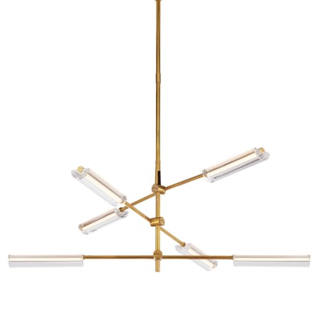 Visual Comfort Daley 40" Wide LED Chandelier Natural Brass