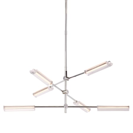 Visual Comfort Daley 40" Wide LED Chandelier Polished Nickel