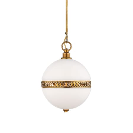 Visual Comfort Hendricks 4 Light 12" Wide Pendant Natural Brass