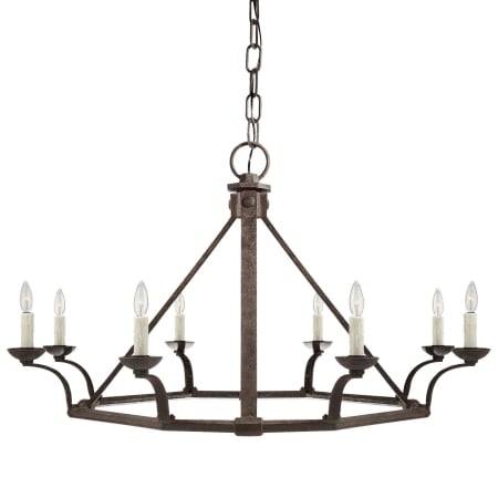 Visual Comfort Robertson 8 Light 43" Wide Candle Style Chandelier Natural Rusted Iron