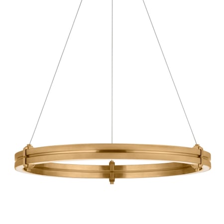 Visual Comfort Paxton 24" Wide LED Ring Chandelier Natural Brass