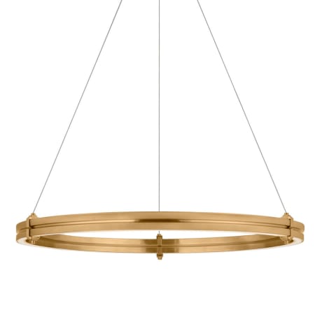 Visual Comfort Paxton 32" Wide LED Ring Chandelier Natural Brass