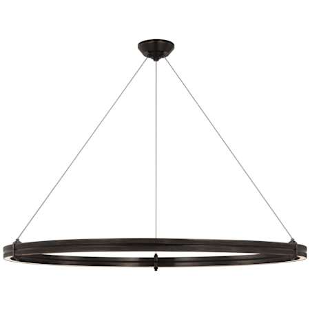 Visual Comfort Paxton 48" Wide LED Ring Chandelier Bronze