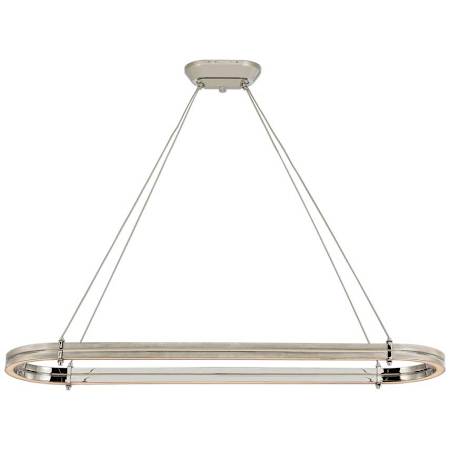 Visual Comfort Paxton 54" Wide LED Ring Chandelier Polished Nickel