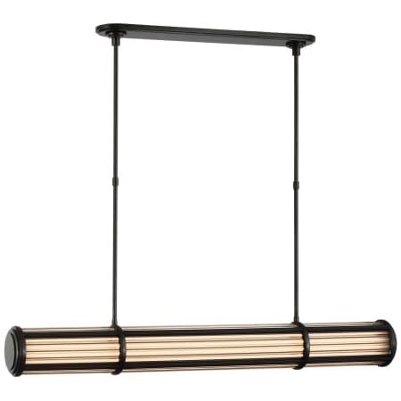 Visual Comfort Perren 49" Wide LED Linear Pendant Bronze