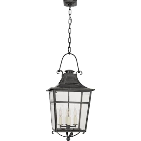 Visual Comfort Carrington 4 Light 16" Wide Taper Candle Pendant French Rust