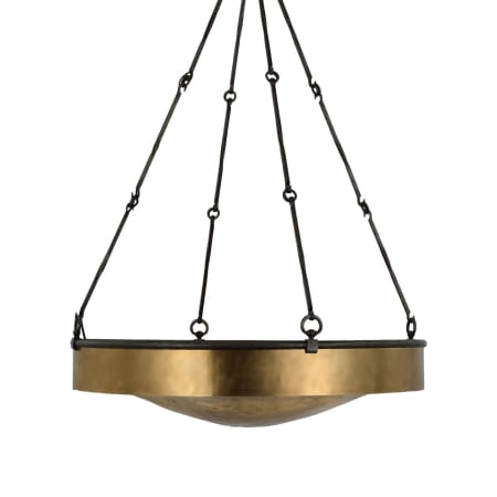 Visual Comfort Ancram 8 Light 35" Wide Pendant Natural Brass / Aged Iron