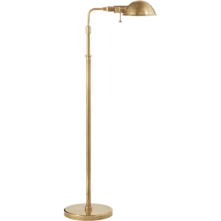 Visual Comfort Fairfield 41" Tall Arc Floor Lamp Natural Brass