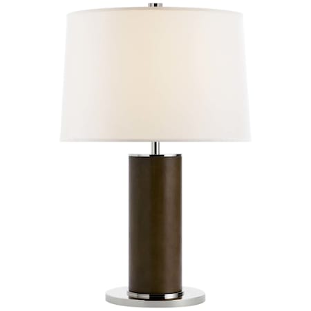 Visual Comfort Beckford 24" Tall Buffet Table Lamp Chocolate Leather