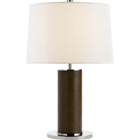 Visual Comfort Beckford 24" Tall Buffet Table Lamp Chocolate Leather