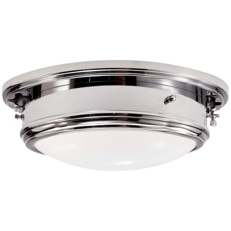 Visual Comfort Marine 2 Light 13" Wide Flush Mount Bowl Ceiling Fixture Polished Nickel