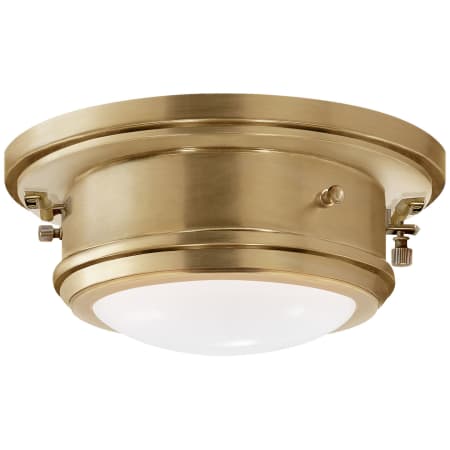 Visual Comfort Marine 10" Wide Flush Mount Bowl Ceiling Fixture Natural Brass