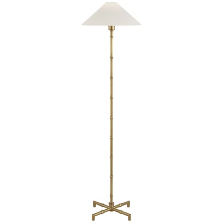 Visual Comfort Grenol 53" Tall Torchiere Floor Lamp Hand-Rubbed Antique Brass