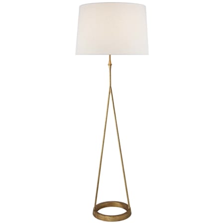 Visual Comfort dauphine 54" Tall Torchiere Floor Lamp Gilded Iron