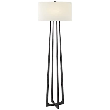 Visual Comfort Scala 63" Tall Torchiere Floor Lamp Aged Iron
