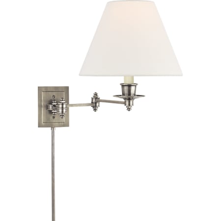 Visual Comfort 13" Tall Plug-In Wall Sconce Antique Nickel