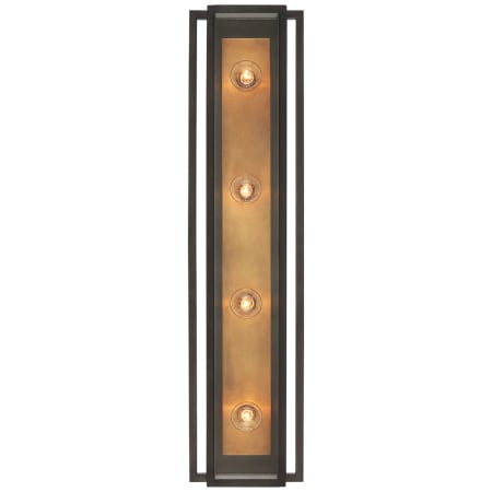 Visual Comfort Halle 4 Light 7" Wide Vanity Strip Bronze / Hand-Rubbed Antique Brass