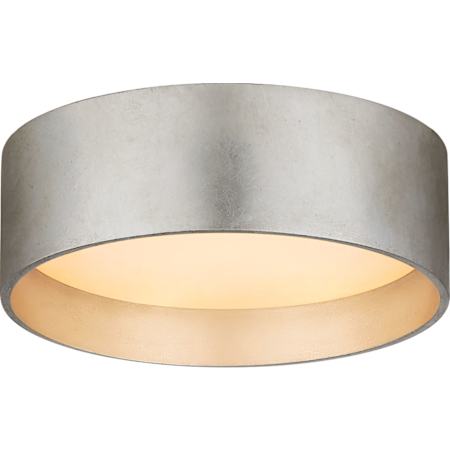 Visual Comfort Shaw 5" Wide LED Flush Mount Drum Ceiling Fixture Burnished Silver Leaf