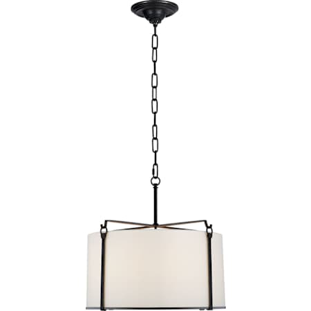 Visual Comfort Aspen 4 Light 20" Wide Pendant Blackened Rust