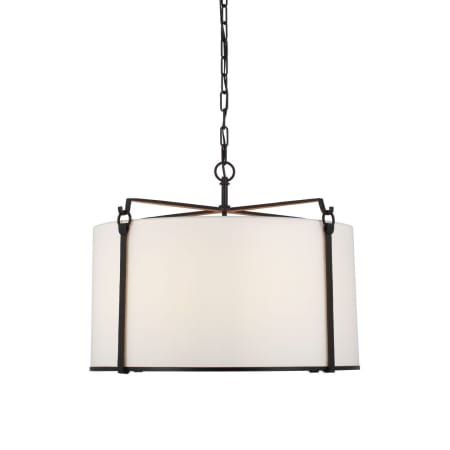 Visual Comfort Aspen 8 Light 28" Wide Pendant Blackened Rust