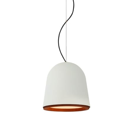 Visual Comfort Murphy 13" Wide Pendant Plaster White / Dark Teak