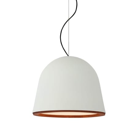 Visual Comfort Murphy 24" Wide Pendant Plaster White / Dark Teak
