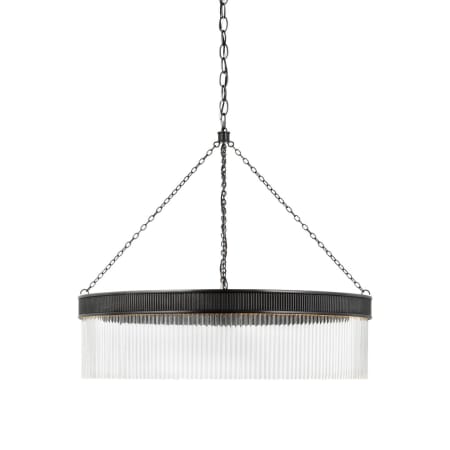 Visual Comfort Menil 34" Wide LED Crystal Drum Chandelier Bronze