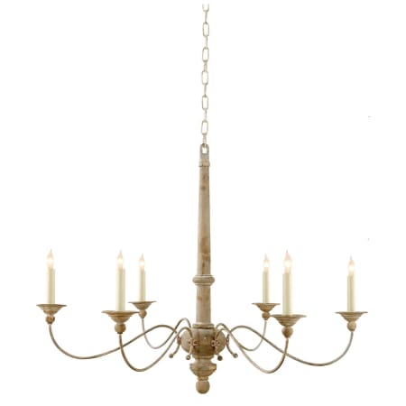 Visual Comfort Country 41" Candle Style Chandelier by Studio VC Belgian White