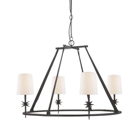Visual Comfort Etoile 4 Light 36" Wide Chandelier Blackened Rust