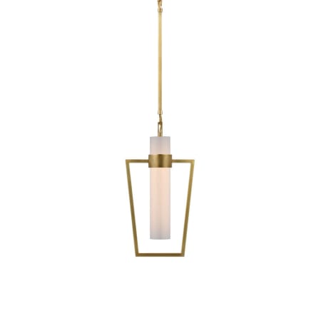 Visual Comfort Presidio 9" Wide Mini Pendant Hand-Rubbed Antique Brass