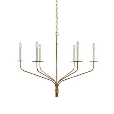 Visual Comfort Belfair 6 Light 36" Wide Candle Style Chandelier Gilded Iron