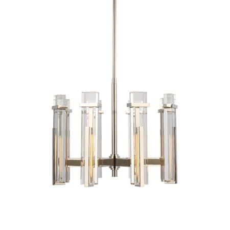 Visual Comfort Malik 24" Wide LED Crystal Chandelier Polished Nickel