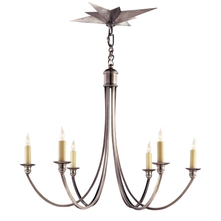 Visual Comfort Venetian 24" Medium Chandelier by Eric Cohler Antique Silver