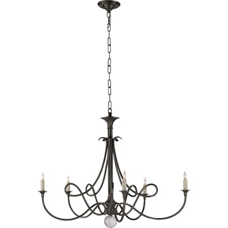 Visual Comfort Twist 36" Large Chandelier by Eric Cohler Bronze
