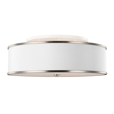 Visual Comfort Studio 5 Light 31" Wide Semi-Flush Drum Ceiling Fixture Satin Nickel