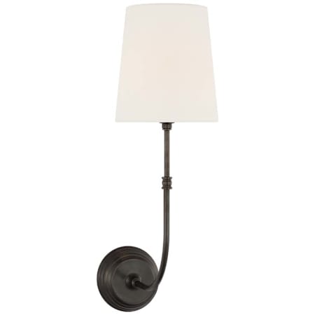 Visual Comfort Wyatt 20" Tall Wall Sconce Bronze / Linen