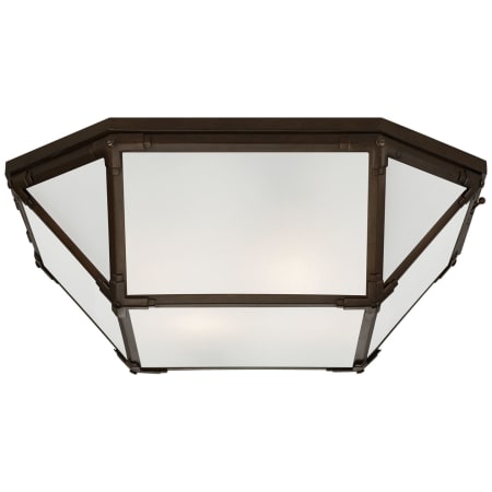 Visual Comfort Morris 4 Light 20" Wide Flush Mount Bowl Ceiling Fixture Antique Zinc