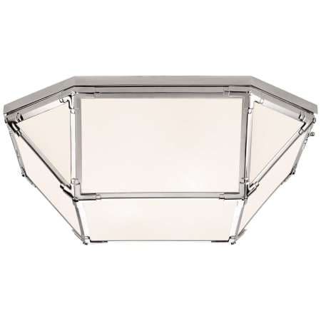 Visual Comfort Morris 4 Light 20" Wide Flush Mount Bowl Ceiling Fixture Polished Nickel