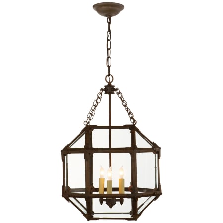 Visual Comfort Morris 13" Pendant Light by Suzanne Kasler Antique Zinc