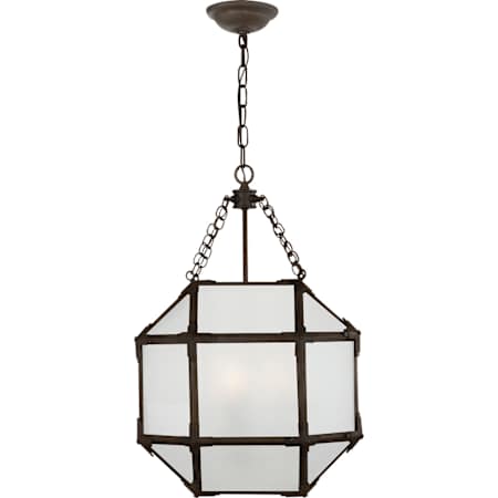 Visual Comfort Morris 13" Pendant Light by Suzanne Kasler Antique Zinc