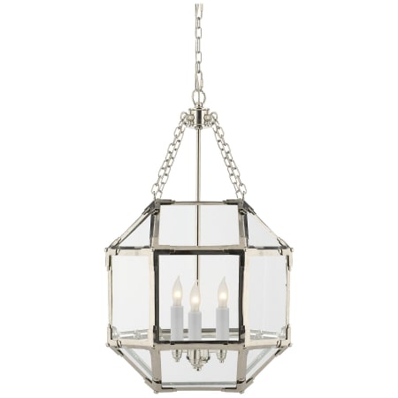 Visual Comfort Morris 13" Pendant Light by Suzanne Kasler Polished Nickel