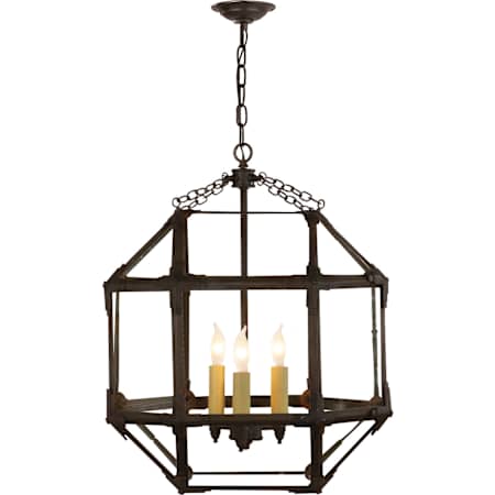 Visual Comfort Morris 18" Pendant Light by Suzanne Kasler Antique Zinc