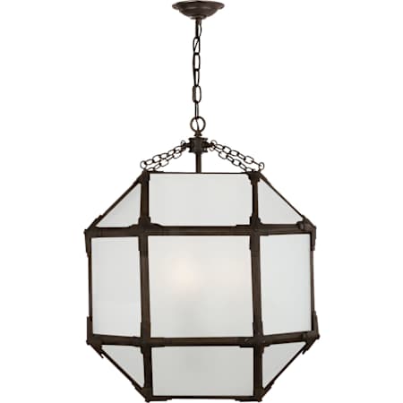 Visual Comfort Morris 18" Pendant Light by Suzanne Kasler Antique Zinc