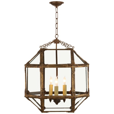 Visual Comfort Morris 18" Pendant Light by Suzanne Kasler Gilded Iron